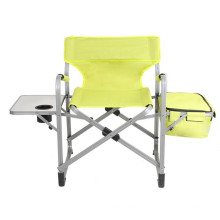 Salon de soleil en acier léger de plage avec la chaise se pliante de Tableau de tasse